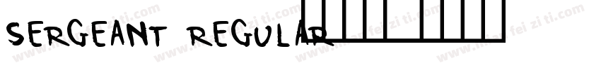 Sergeant Regular字体转换